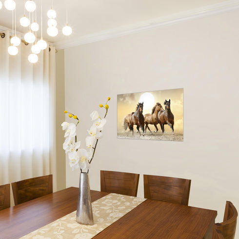 Wandbilder Wohnzimmer XXL Pferde Moderne Bilder Tiere